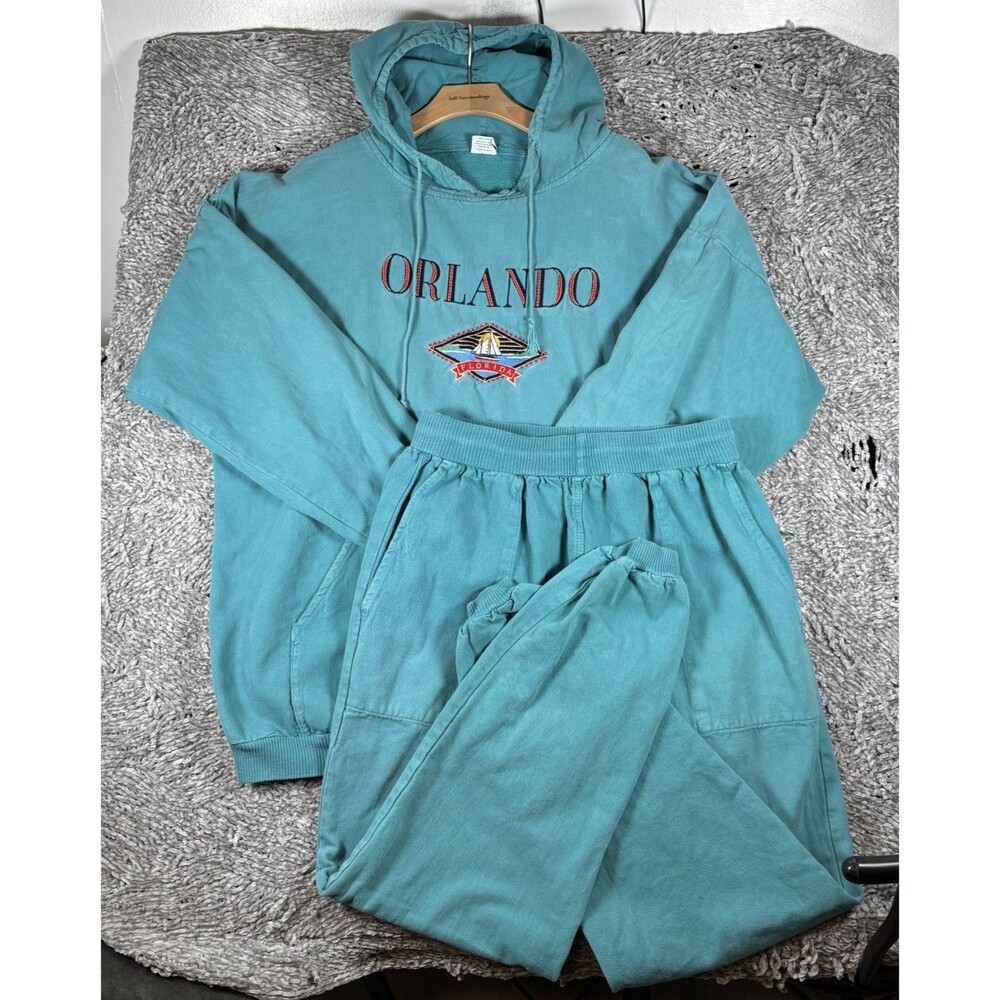 Vintage Crazy Shirts Hawaii Hoodie & Sweatpants Set Mens XL Top Large Bottom USA